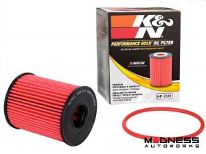 FIAT 124 Oil Filter Cartridge - K&N - Performance Gold